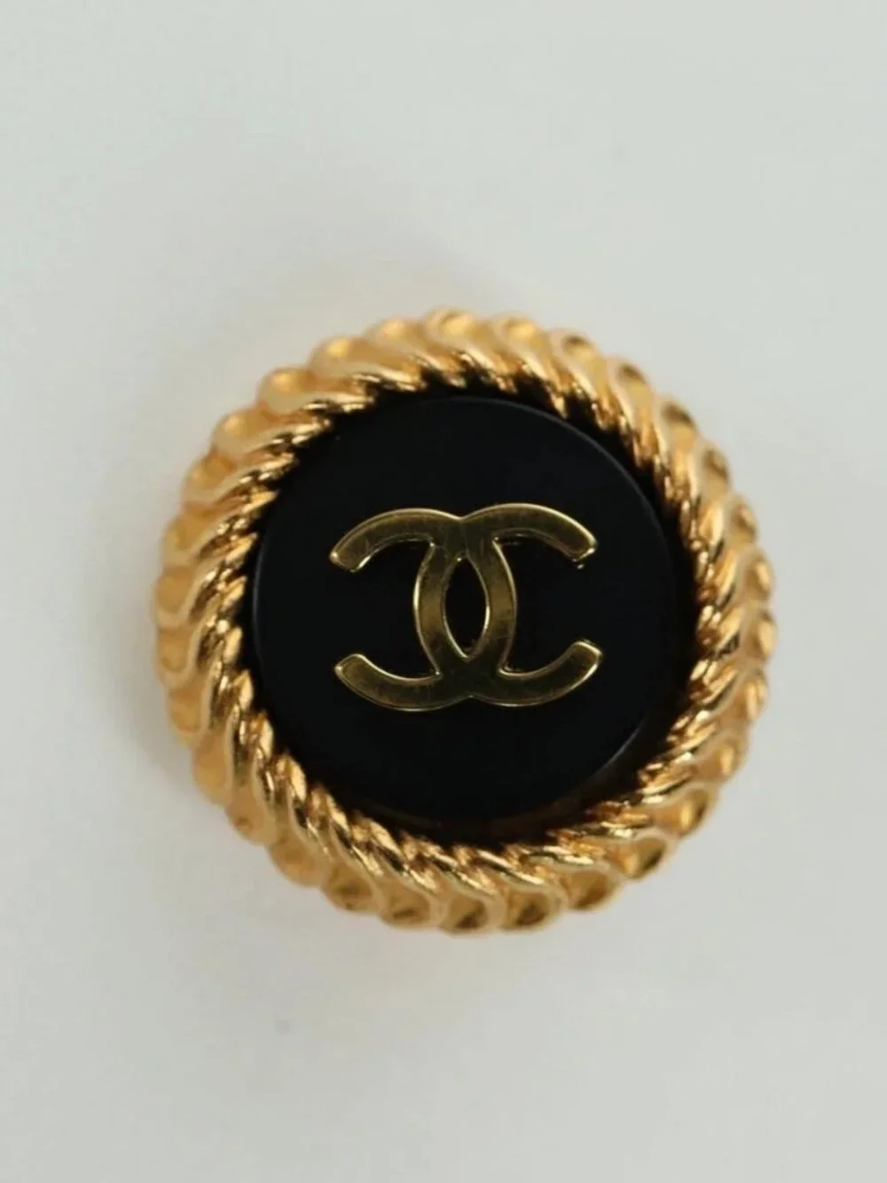 CHANEL COCO Mark Earring metal Gold CC Auth am11179M